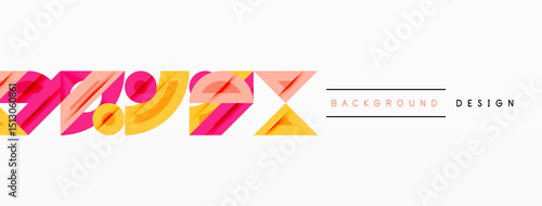 Abstract graphic text design. Pink, orange hues create layered visual effect. Minimalist style, modern aesthetic. Background element.