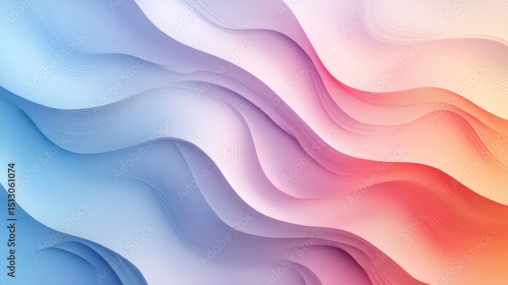 Fototapeta premium Abstract colorful wavy background design