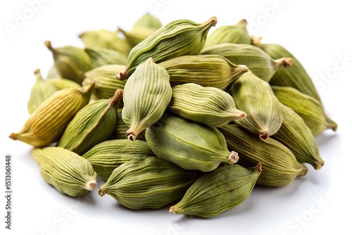 Wallpaper Mural Pile of Green Cardamom Pods, Aromatic Spice for Culinary and Herbal Uses Torontodigital.ca