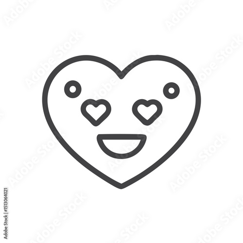 Heart Emoji Icon for Dating App Emotional Expression, Feeling Communication Features, Reaction Tools and Sentiment Sharing Functions