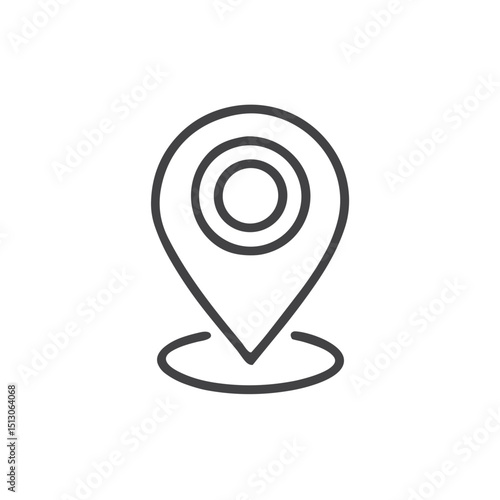 Location Pin Icon for Dating App Proximity Search, Geographic Matching Features, Distance-Based Filtering and Local Dating Opportunity Discovery Tools