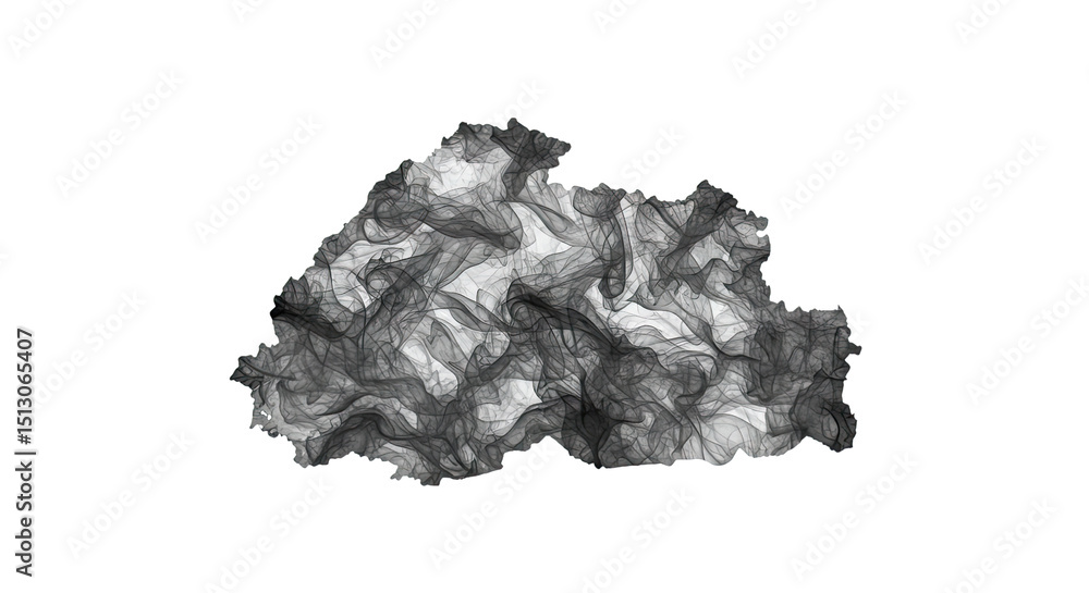 Fototapeta premium Dispersed smoke , on transparent background