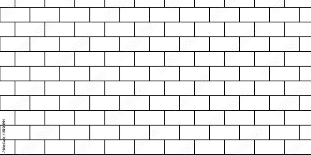 Fototapeta premium Pavement seamless mosaic stone concrete wall surface tiles. subway vector block rock white brick wall texture background. 