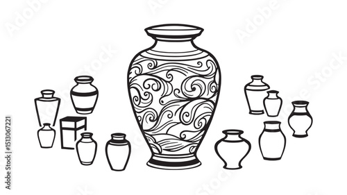 Cremation Urn Memorial Ashes Storage Container  