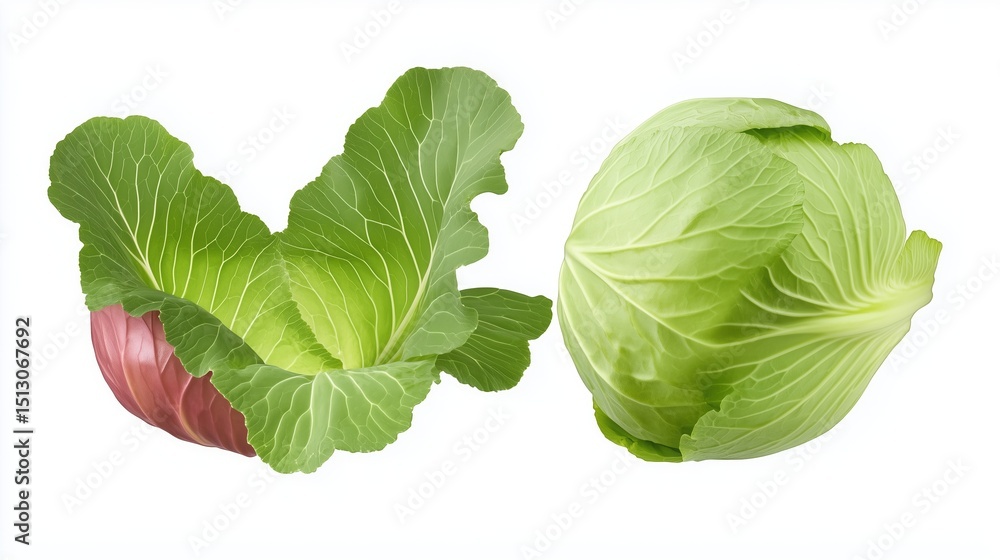Fototapeta premium Refreshing,Fresh Green Okra and Broccoli Salad Healthy Vegan Meal,Vibrant Lettuce and Cabbage Salad with Mint Vegan Delight,Nutritious Broccoli and Lettuce Salad Fresh and Health
