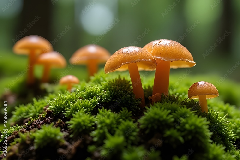 Fototapeta premium mushrooms in the forest