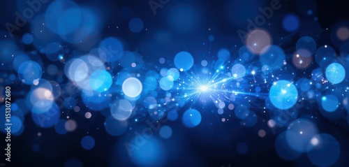  Translucent Blue Whispers Modern Shapes, Star Accents, Lightbulb Effect a Smooth Soft Blur Perfect for Flyers More