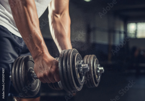 Close-Up of Dumbbell Grip