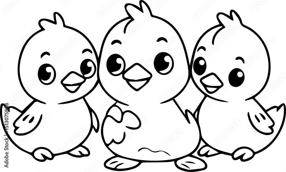 Obraz premium two funny cartoon cats