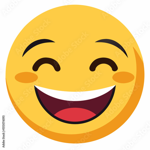 A simple and gentle smile emoji portraying subtle happiness 