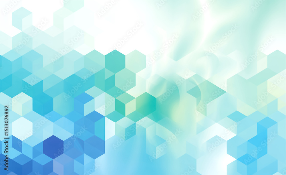 Obraz premium Geometric Abstract Background Featuring Soft Gradient Pattern Hexagonal Shapes Various 