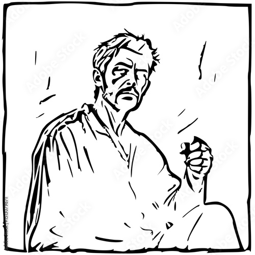 Distressed Man Vector