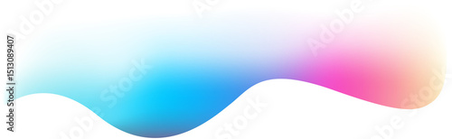Abstract colorful wave aurora gradient fade