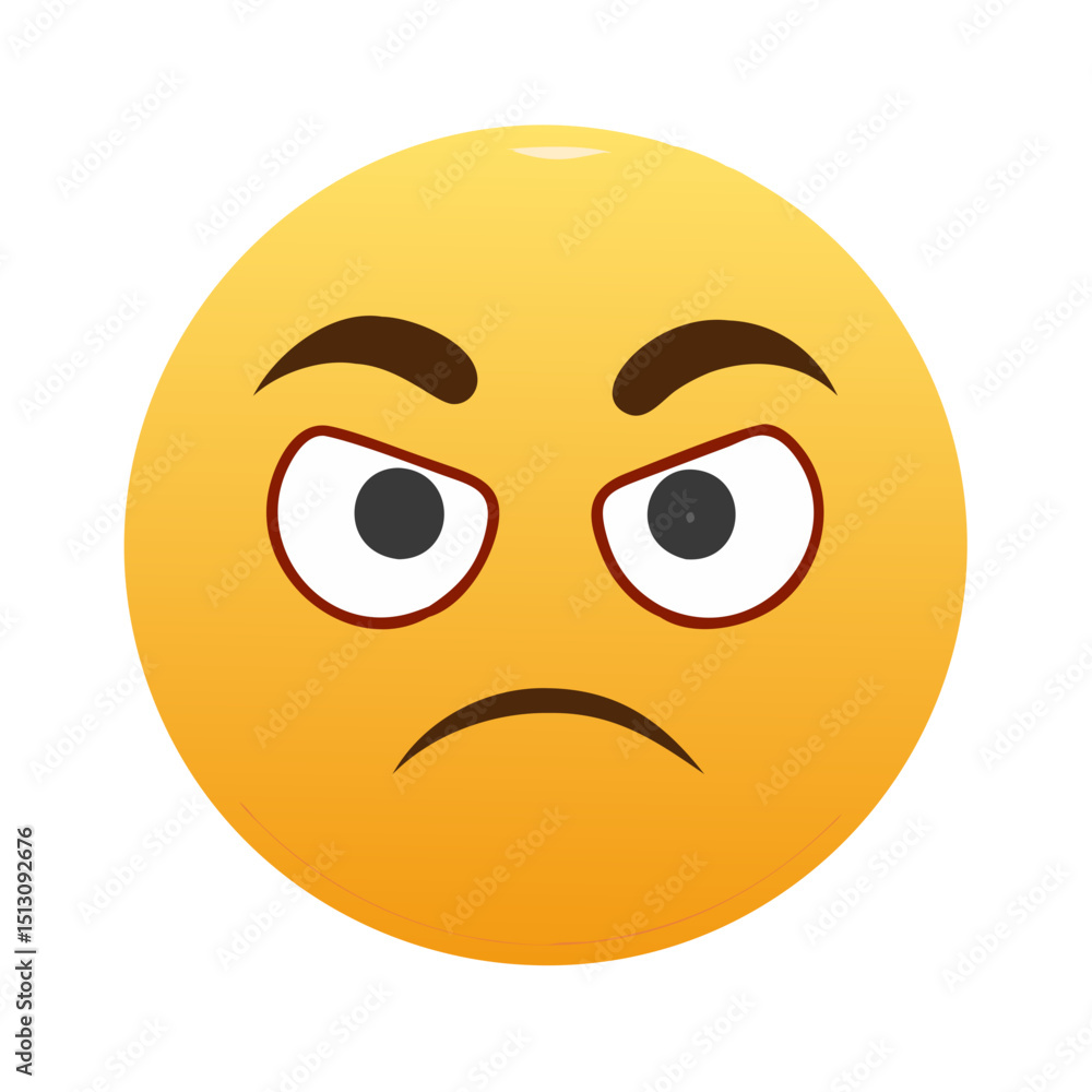 Fototapeta premium Emoji Unamused face 