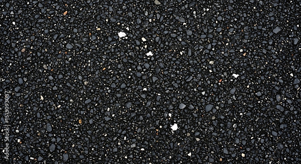 Obraz premium Black Volcanic Sand Texture Dark Pebble Beach Background