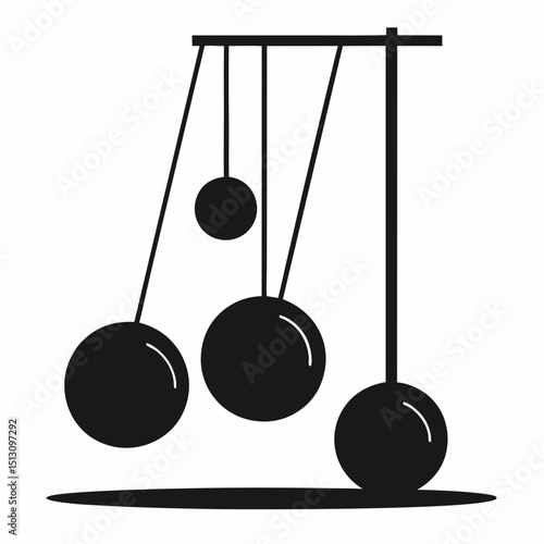 balancing balls on white background