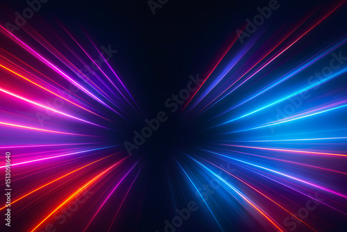  Rayos brillantes en un entorno oscuro, radiante, ambiente, radiante, ambiente, etéreo, universo, espacio, oscuridad, neón