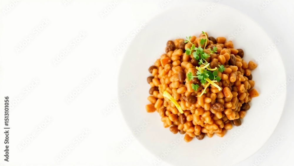 Copyspace whiteplate microgreens blackeyedpeas vibrantgarnish lemonzest editorialphotography rice HoppinJohn topdownview
Copyspace whiteplate microgreens blackeyedpeas vibrantgarnish lemonzest editorialphotography rice HoppinJohn topdownview