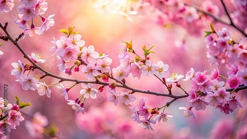 Pink Cherry Blossom Branches, Spring Blossom Photography, Soft Pink Background, Floral Wallpaper, Nature Photography,  Delicate Branches, Beautiful Cherry Blossoms
