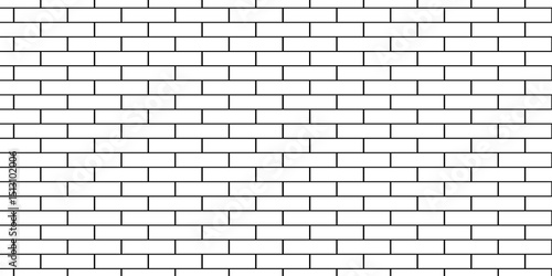 Vector empty stucco masonry pavement floor and wall limestone brickwork concrete texture. Urban white, black line cement rough row wallpaper abstract background.	
