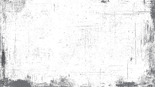 Dark monochrome grunge background design. White and black pattern with scuffs, scratches, and chips. Textured vector surface for vintage layout.