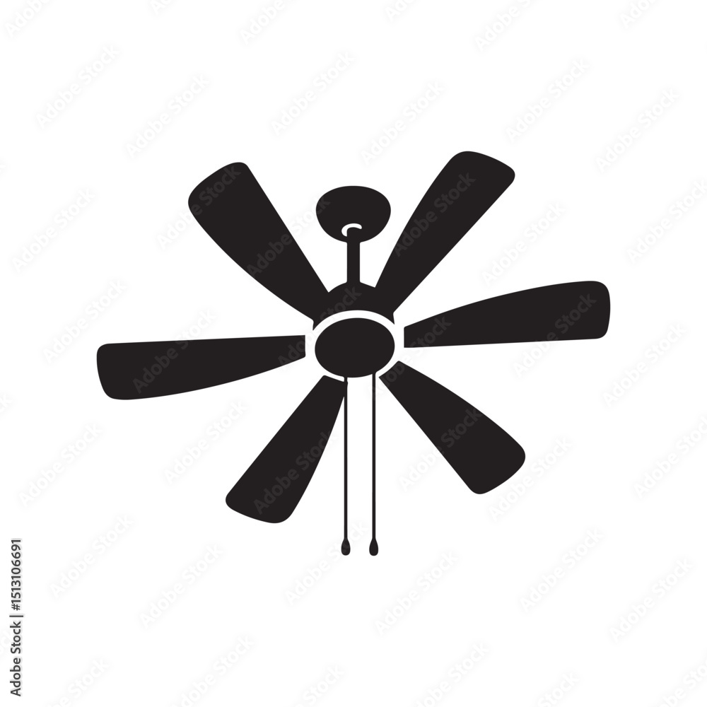 Ceiling fan clipart vector art and illustration Silhouette white background. Ceiling fan clipart vector art and illustration Silhouette white background.