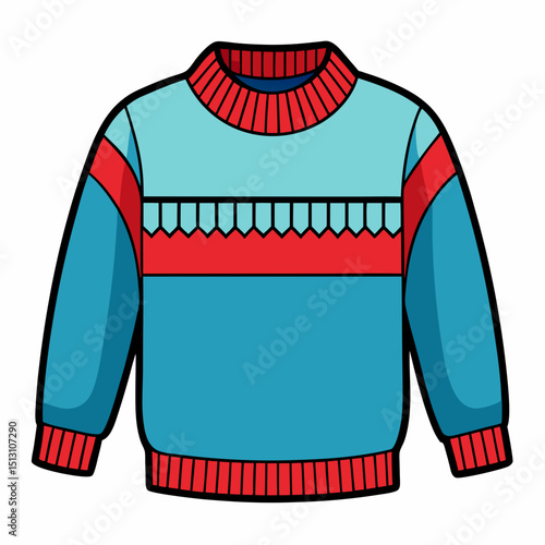 sweater vector illustration, isolated on white background