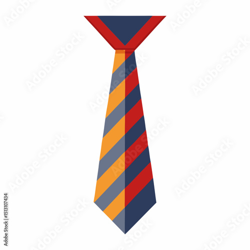 collar tie vector illustration, isolated on white background
