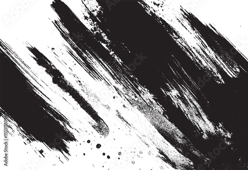 Black and white texture vector. Distressed overlay texture. Grunge background. Abstract textured effect. Vector Illustration.