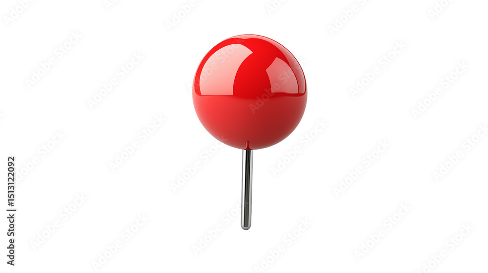red pin isolated on a transparent checkered background red pin isolated on a transparent checkered background
