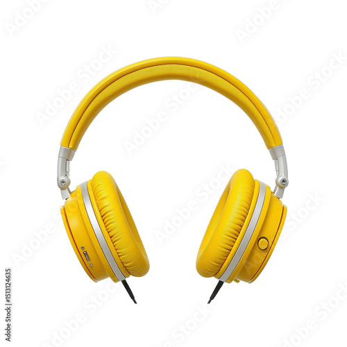 Vibrant Yellow Wireless Headphones - Modern Audio Technology