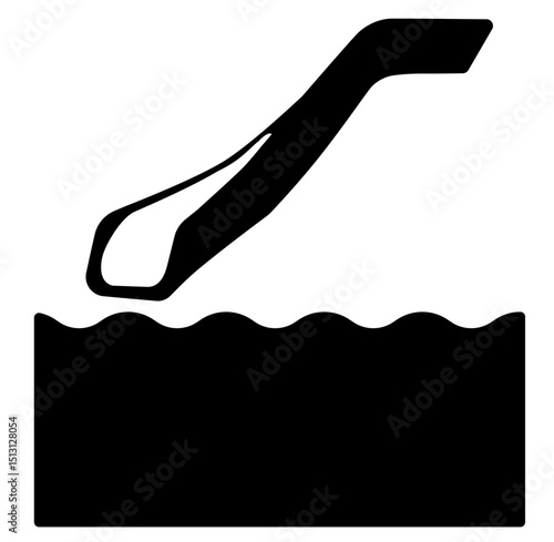 Wasserrutsch Wassertiefe