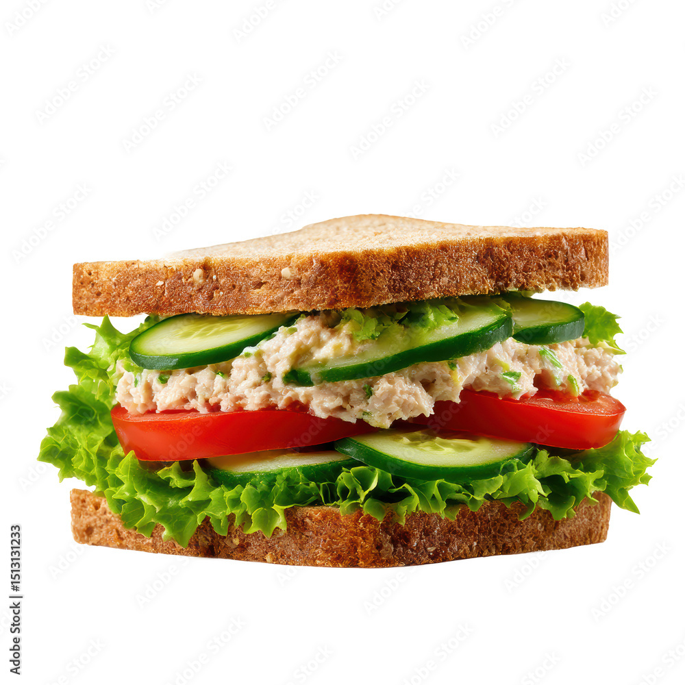 sandwich with ham and vegetables sandwich with ham and vegetables