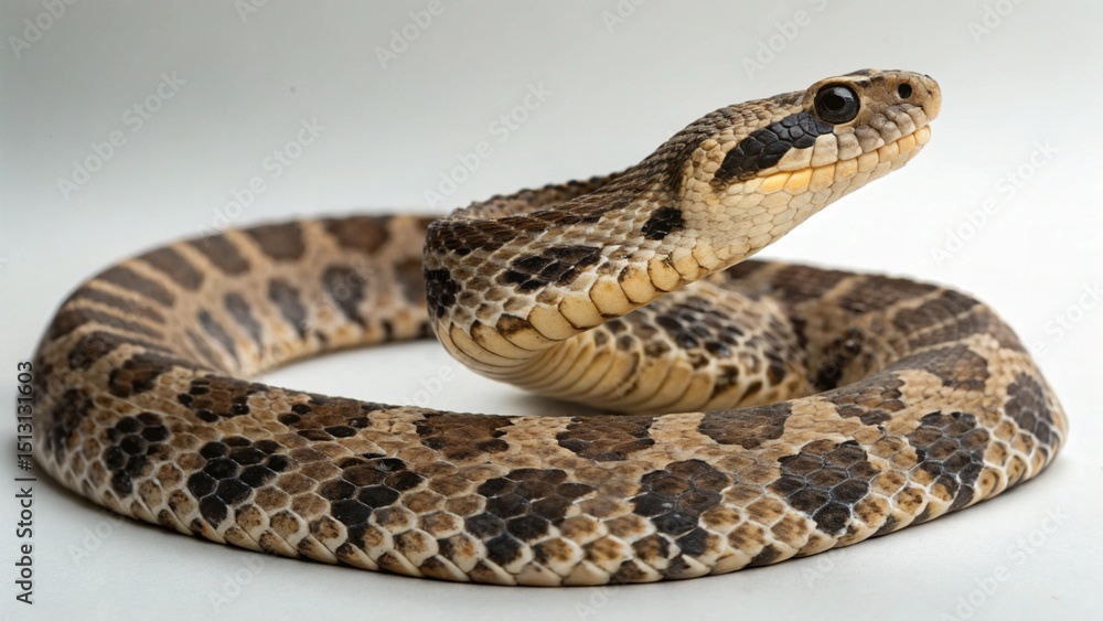 Eastern Hognose Snake on studio background Eastern Hognose Snake on studio background