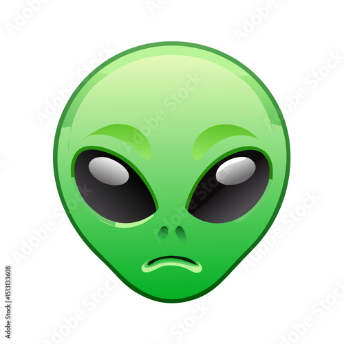 A green allien extraterrestrial emoji 