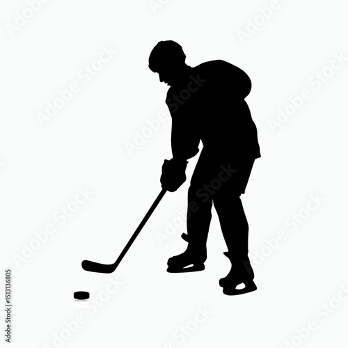 Hockey Player Silhouettes