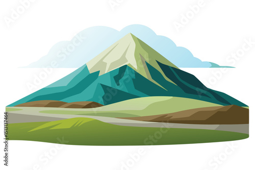 Hill in northern tundra