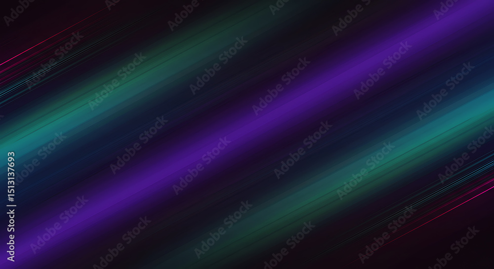 Fototapeta premium Abstract Purple and Green Gradient Lines