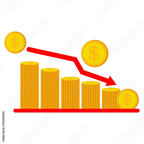 Decreased Investment Icon
