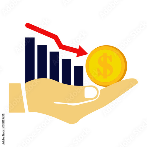 Decreased Investment Icon
