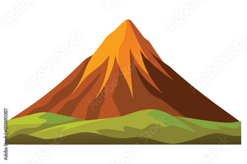 Hill in volcanic area