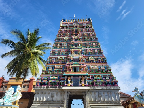 Grand entrance Gopuram of Sringeri Sharada Peetham, a timeless gateway to Advaita, faith, and heritage in Karnataka