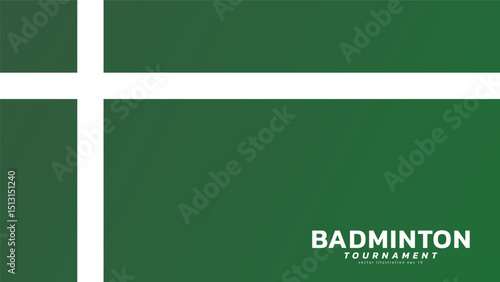 Badminton court indoor badminton sports wallpaper with copy space  ,  illustration Vector EPS 10
