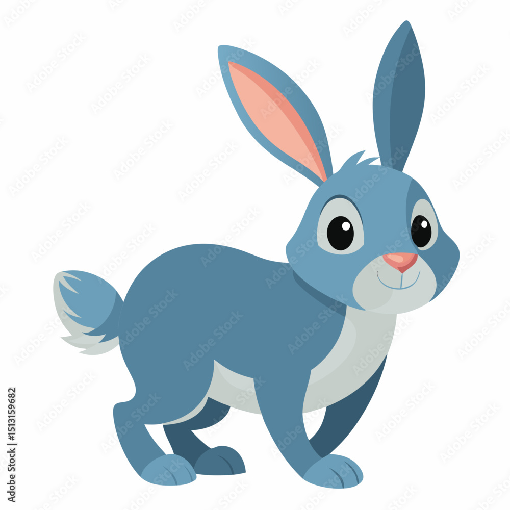 Obraz premium vector illustration of a rabbit