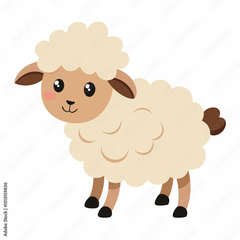vector illustration of a sheep vector illustration of a sheep