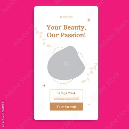 Skincare,Cosmetic, and Beauty Care Social Media Story Template