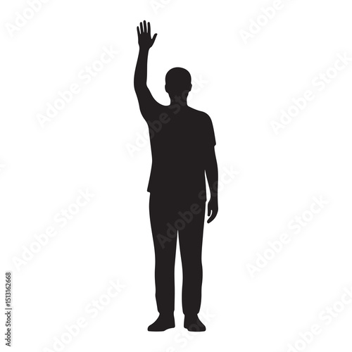 silhouette of a man