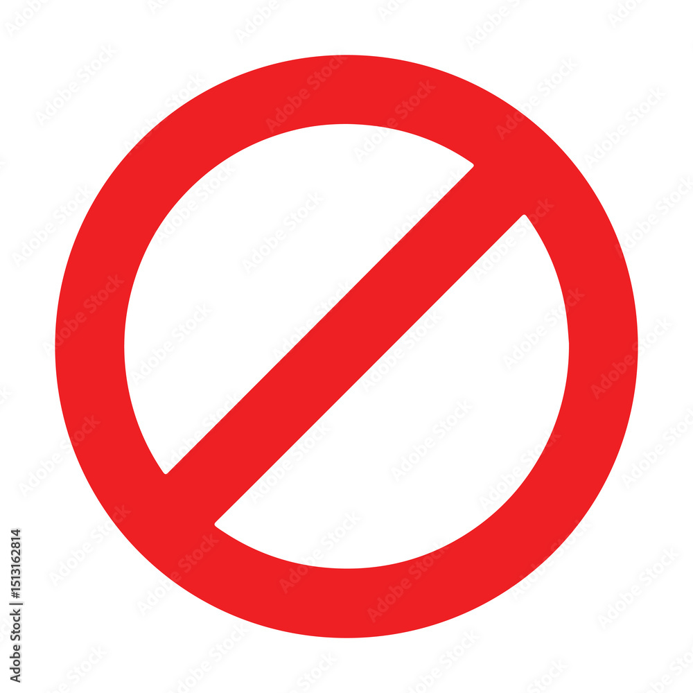 Obraz premium No Parking No Entry and No Smoking Red Warning Signs Vector Illustration