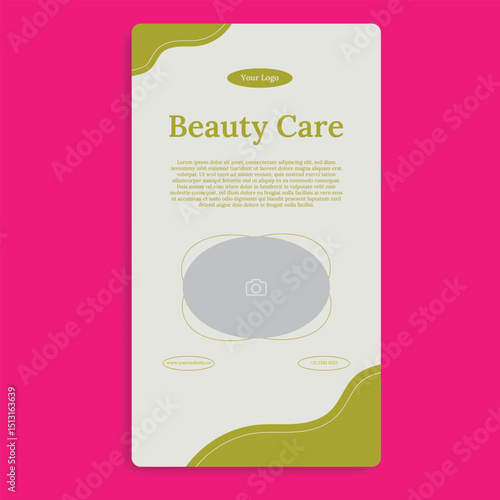 Skincare,Cosmetic, and Beauty Care Social Media Story Template