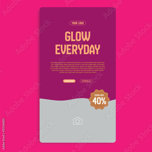 Skincare,Cosmetic, and Beauty Care Social Media Story Template